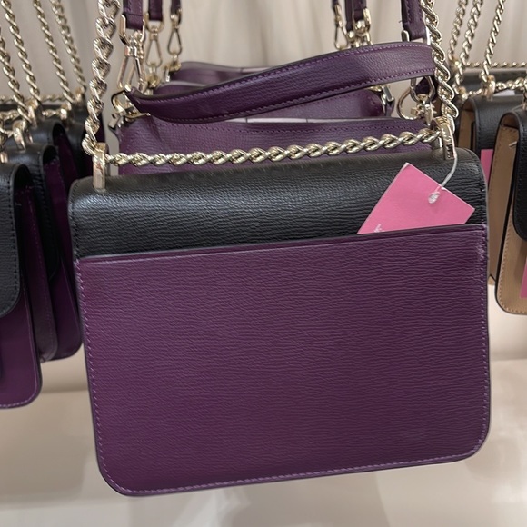Kate Spade Remi Flap Chain Crossbody 
Colorblock 
Ripe Plum - Picture 15 of 16
